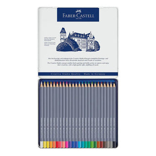 Goldfaber Aqua watercolour pencil, tin of 24 Faber-Castell vdiue2-zt.myshopify.com