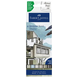 Goldfaber Sketch Marker set of 6, architecture Faber-Castell vdiue2-zt.myshopify.com