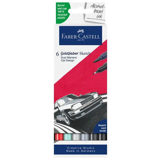 Goldfaber Sketch Marker set of 6, car design Faber-Castell vdiue2-zt.myshopify.com