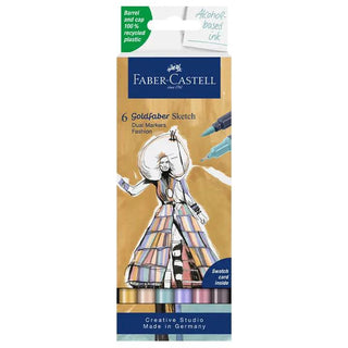 Goldfaber Sketch Marker set of 6, fashion Faber-Castell vdiue2-zt.myshopify.com