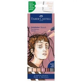 Goldfaber Sketch Marker set of 6, portrait Faber-Castell vdiue2-zt.myshopify.com