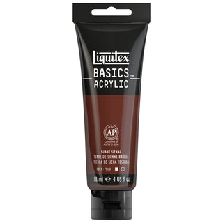 Basics Acrylic 118ml Tube, Burnt Sienna