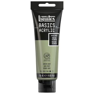 Basics Acrylic 118ml Tube, Green Gray