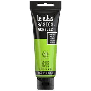Basics Acrylic 118ml Tube, Lime Green