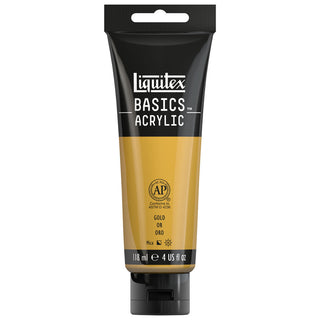 Basics Acrylic 118ml Tube, Gold
