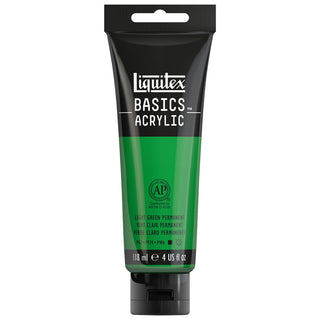 Basics Acrylic 118ml Tube, Light Green Permanent