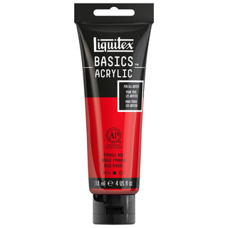 Basics Acrylic 118ml Tube, Pyrrole Red