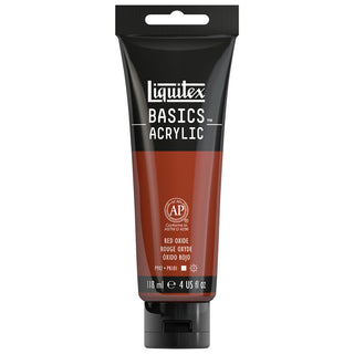 Basics Acrylic 118ml Tube, Red Oxide