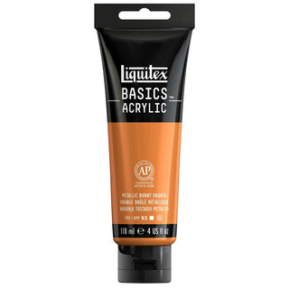Basics Acrylic 118ml Tube, Metallic Burnt Orange