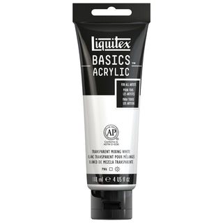 Basics Acrylic 118ml Tube, Transparent Mixing White