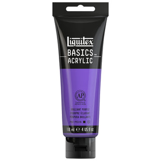 Basics Acrylic 118ml Tube, Brilliant Purple