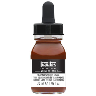 Acrylic Ink 30ml Jar, Transparent Burnt Sienna