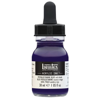 Encre acrylique en pot de 30 ml, nuance bleu-rouge phtalocyanine