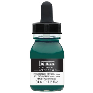 Encre acrylique en pot de 30 ml, nuance bleu-vert phtalocyanine