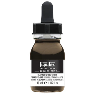 Encre acrylique en pot de 30 ml, terre d'ombre naturelle transparente
