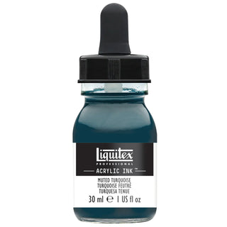 Acrylic Ink 30ml Jar, Muted Turquoise