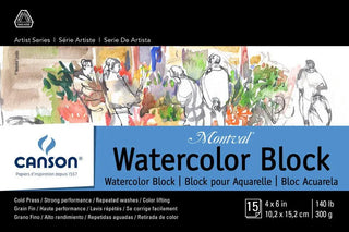 Montval Watercolor Paper Block, 4" x 6" Canson vdiue2-zt.myshopify.com