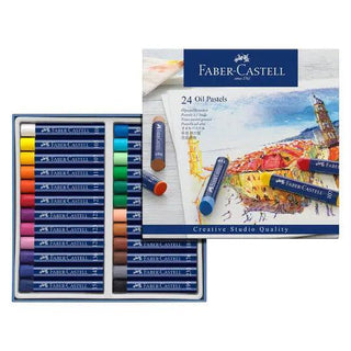 Oil pastels, cardboard wallet of 24 Faber-Castell vdiue2-zt.myshopify.com