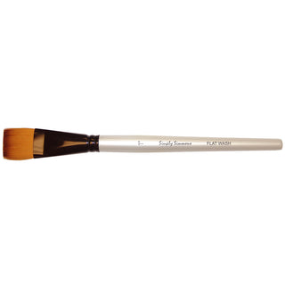Simply Simmons Short-Handle Brush, Flat Wash - 1