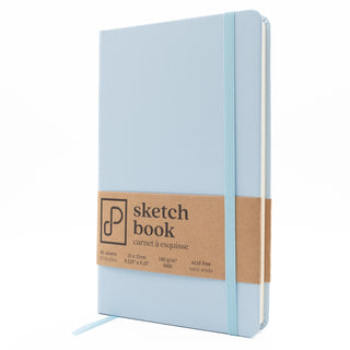 Sketch Book, 13cm x 21cm, Daphne Blue