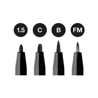 Pitt Artist Pen¨ Black - Wallet of 4 Faber-Castell vdiue2-zt.myshopify.com