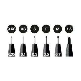 Pitt Artist Pen¨ Black - Wallet of 6 Faber-Castell vdiue2-zt.myshopify.com