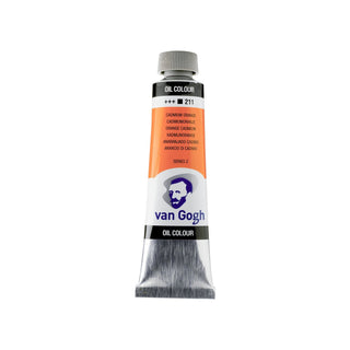 Tube de peinture à l'huile Van Gogh, 211 Orange cadmium (40 ml)