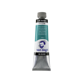 Van Gogh Oil Color Tube, 565 Phthalo Turquoise Blue (40ml)