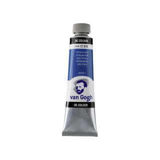 Van Gogh Oil Color Tube, 570 Phthalo Blue (40ml)