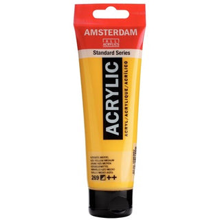 Amsterdam Standard Series Acrylic 120ml, 269 Azo Yellow Medium