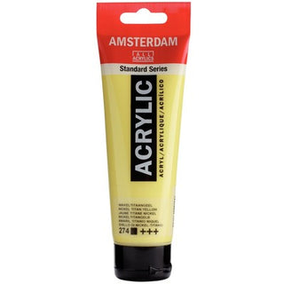 Amsterdam Standard Series Acrylic 120ml, 274 Nickel Titanium Yellow