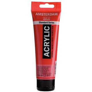 Amsterdam Standard Series Acrylic 120ml, 317 Transparent Red Medium