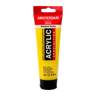 Amsterdam Standard Series Acrylic 120ml, 831 Metallic Yellow
