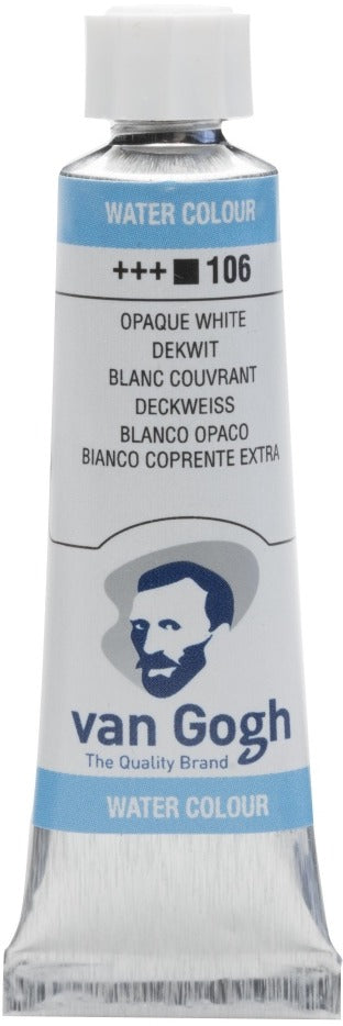 Van Gogh Watercolor Tube, White Extra Opaque