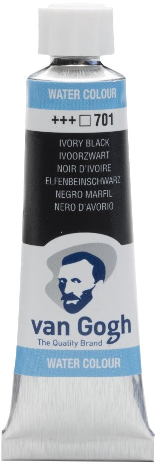 Van Gogh Watercolor Tube, Ivory Black