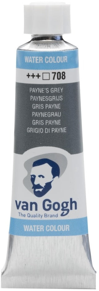 Van Gogh Watercolor Tube, Paynes Grey