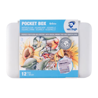 Van Gogh Watercolor Plastic Pocket Box, Shades Of Nature (12 Pan)