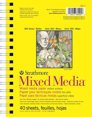 300 Series Mixed Media Pad, 5.5" x 8.5"