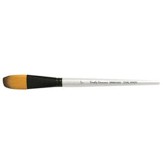 Simply Simmons Short-Handle Brush, Oval Wash - 1 Princeton Artist Brush Co. vdiue2-zt.myshopify.com