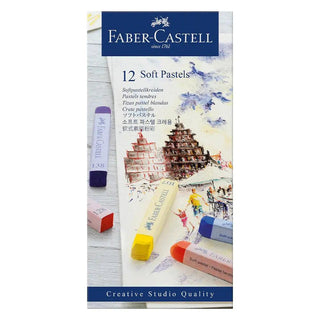 Soft pastels, cardboard wallet of 12 Faber-Castell vdiue2-zt.myshopify.com