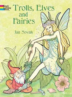 Sovak-Trolls, Elves and Fairies Coloring Dover Publications vdiue2-zt.myshopify.com
