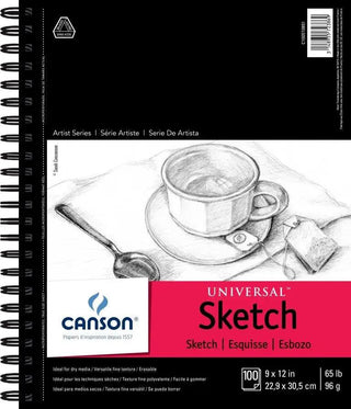 Universal Sketch Paper Pad, 9" x 12" Canson vdiue2-zt.myshopify.com