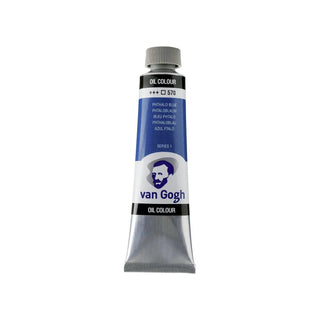 Van Gogh Oil Color Tube, 570 Phthalo Blue (40ml) Royal Talens vdiue2-zt.myshopify.com