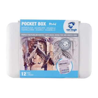 Van Gogh Watercolor Plastic Pocket Box, Muted Colours (12 Pan) Van Gogh vdiue2-zt.myshopify.com
