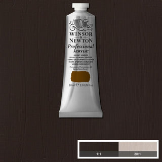 Professional Acrylic 60ml Tube, Burnt Umber