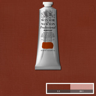 Professional Acrylic 60ml Tube, Red Iron Oxide