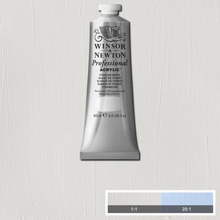 Professional Acrylic 60ml Tube, Titanium White