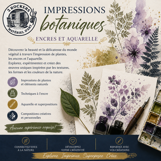 Impressions botaniques - Atelier Encre & Aquarelle
