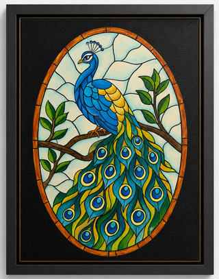 Acrylic Workshop - Stained Glass Peacock