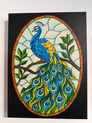 Acrylic Workshop - Stained Glass Peacock